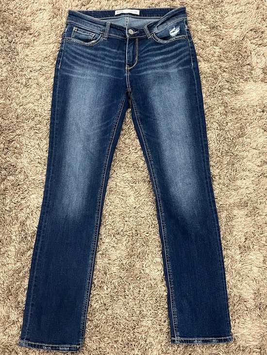 BKE Denim - BKE Women's Straight Leg Jeans - Dark Blue Wash. 27x29.5